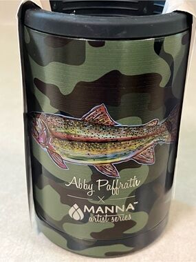 Manna Artist Series Abby Paffrath Camo Fish Can Cooler - Green